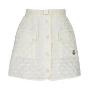 Moncler Quiltad Kort Jacka Beige, Dam