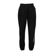 Moncler Logo Joggingbyxor Rak Skärning Black, Dam