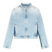 Diesel Smal jacka i tvåfärgad denim Blue, Dam