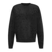 Amiri Sweatshirt med logotyp Black, Herr