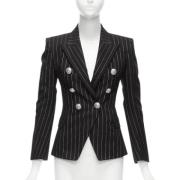 Balmain Pre-owned Pre-owned Bomull ytterklder Black, Dam