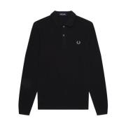 Fred Perry Klassisk Polo Shirt för Män Black, Herr