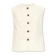 AllSaints Vest Payton Beige, Dam