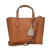 Tory Burch Amber Läder Toteväska Brown, Dam