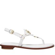 Michael Kors Vit Thong Platta Sandaler White, Dam