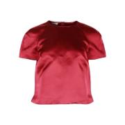 Valentino Vintage Pre-owned Silke toppar Red, Dam