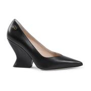 Dee Ocleppo Vågformade spetsiga pumps Black, Dam