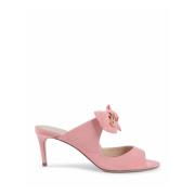 Dee Ocleppo Bow Embellished Low Heel Mule Pink, Dam