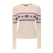 Chiara Ferragni Collection Maxilogo Sweater Multicolor, Dam