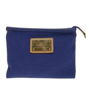 Louis Vuitton Vintage Pre-owned Canvas kuvertvskor Blue, Dam