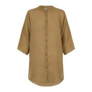 Cortana Ramio Kimono Top Brown, Dam