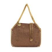 Stella McCartney Mesh Crystal Mini Väska Falabella Stil Brown, Dam