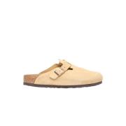 Birkenstock Mocka Mules med Spänne Stängning Beige, Herr