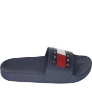 Tommy Jeans Mörkblå Casual Pool Slide Flip Flops Blue, Herr