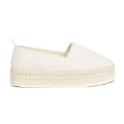 Calvin Klein Jeans Beige Espadrillos för Kvinnor Beige, Dam