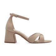 s.Oliver Elegant Taupe Platta Sandaler Beige, Dam