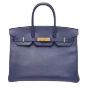 Hermès Vintage Pre-owned Laeder totevskor Blue, Dam