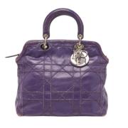 Dior Vintage Pre-owned Laeder totevskor Purple, Dam