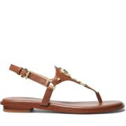 Michael Kors Brun Thong Platta Sandaler Brown, Dam