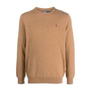 Polo Ralph Lauren Latte Brown Heather Pullover Sweater Brown, Herr