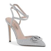 Dee Ocleppo Glitter Logo Pump Gray, Dam