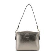 Pourchet Paris Metall Crossbody Väska Gray, Dam