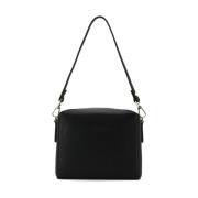 Pourchet Paris Rektangulär Svart Läder Crossbody-väska Black, Dam