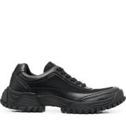 Emporio Armani Svart Casual Sneaker för Män Black, Herr