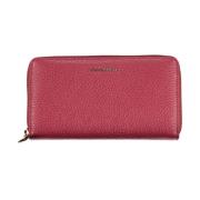 Coccinelle Rosa Läderplånbok med Flera Fack Pink, Dam