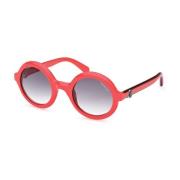 Moncler Runda solglasögon med kontrastdetaljer Pink, Dam