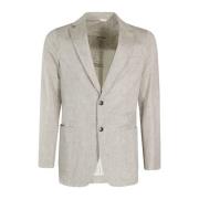 Circolo 1901 Premium Piquet Monopetto Blazer Beige, Herr