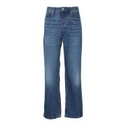 Ami Paris Klassiska Straight Fit Denim Jeans Blue, Herr