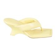 Gia Borghini Stiliga Thong Kilklack Sandaler Yellow, Dam