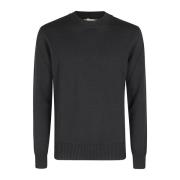 Altea Round-neck Knitwear Black, Herr