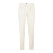 Incotex Slim Fit Casual Byxor White, Herr