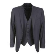 Corneliani Elegant Suit Set Blue, Herr