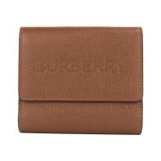 Burberry Grained Leather Mynt Plånbok Beige, Dam