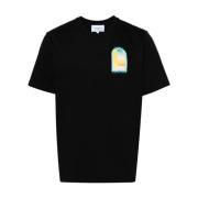 Casablanca Natt Ark Grafisk T-shirt Black, Herr