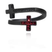 Dsquared2 Ring med en applikation Black, Herr