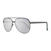 Guess Gunmetal Aviator Solglasögon Gray, Herr