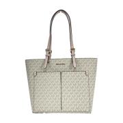 Michael Kors Dubbelfickad Tote Bag Beige, Dam