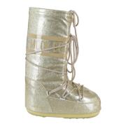 Moon Boot Glitter Icon Vinterstövlar Yellow, Dam