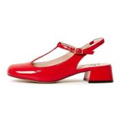 Cesare Gaspari Röda Slingback Pumps Irina Red, Dam