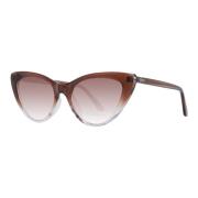 Guess Brun Cat Eye Solglasögon Brown, Dam