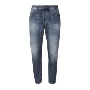 Dondup Slim Fit Blå Jeans Made in Italy Blue, Herr