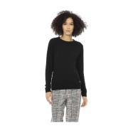 Baldinini Trend Pullover med Logo Detalj Black, Dam