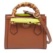 Gucci Vintage Pre-owned Laeder totevskor Brown, Dam