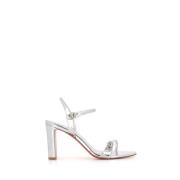 Christian Louboutin Silver Strass Sandaler Gray, Dam