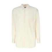 Magliano Oversized Fluid Chambray Cupro Skjorta Beige, Herr