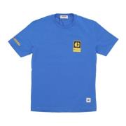 CAT Block C Logo Tee Skydiver Blue, Herr